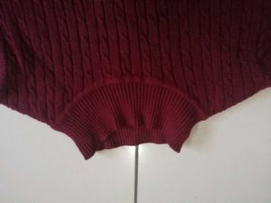 Cable Knit Mock Neck Sweater