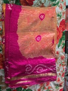 Vibrant Bandhani Silk Saree