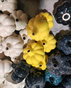 Combo of 3 Pumpkin Ceramic Vases