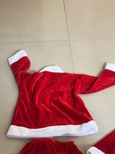 6 month baby Adorable Welwet Santa Claus Costume f