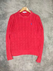 Us polo Cable Knit Crew Neck Sweater