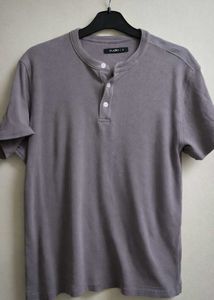 Men's lavender Henley T-Shirt