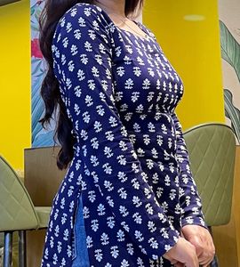 Blue Printed Kurta