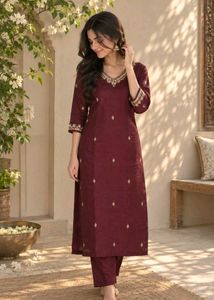 Zardosi work kurta set😍