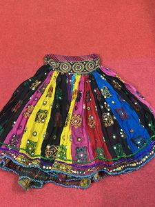 Bohemian Patchwork Embroidered Skirt