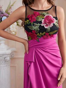 Elegant Floral Embroidered Dress
