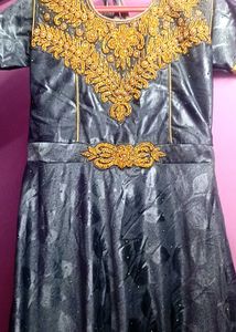 Girls Embellished Ethnic Gown