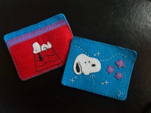 Snoopy Felt Card Holder Pouch