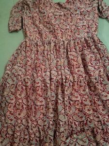 Boho Paisley Print Tiered Dress