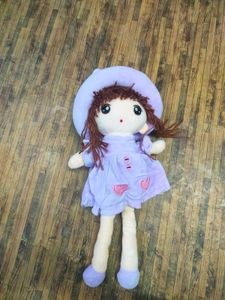 Cute Lavender Doll with Hat