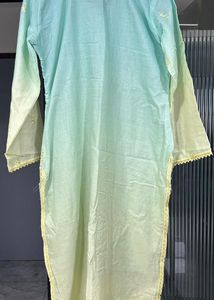 Elegant Ombre Embroidered Kurta