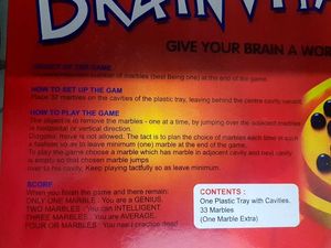 Brainvita Game [ 33 marbles and 1 board ]