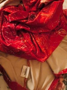 Orange Floral Mermaid Maxi Dress