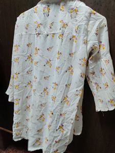 Floral Print Layered Shirt