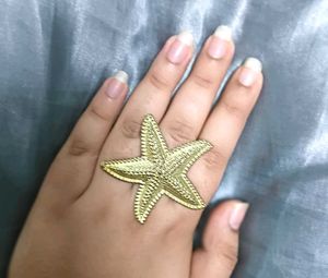 Unique Starfish Statement Ring