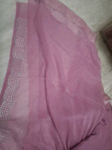 trendy fancy new Elegant Pink Embellished Saree
