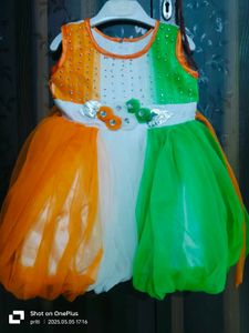 Baby Girls flag frock