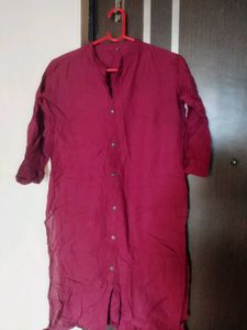 Maroon and red Kurta - Casual Style