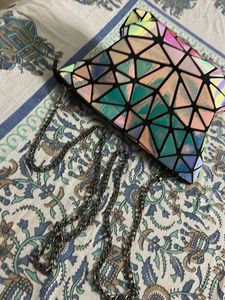 Geometric Prism Clutch Bag