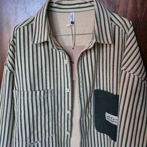 Striped Button-Up Shirt
