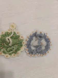 Handmade Crochet Laddu Gopal Dress Set of 2