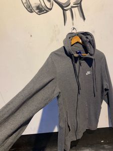 Nike Gray Zip-Up Hoodie