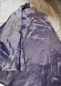 Royal Blue Brocade long Skirt