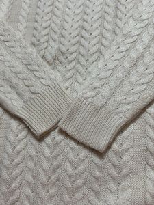 Cream Cable Knit Sweater