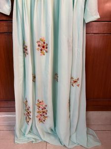Beautiful Light Blue Embroidered Gown(S size)