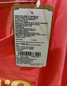 Levi's Women Coral Logo T-Shirt