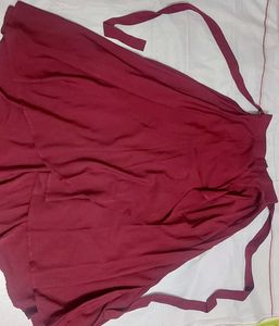 Maroon slit skirt ♥️
