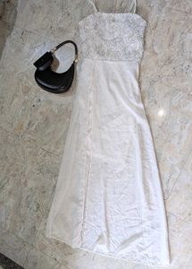 Elegant White Lace Slip Dress🎀❤️