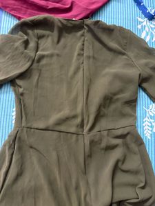 Chic Olive Green Jumpsuit