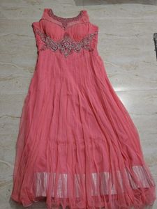 Beautiful Pink Embellished Kurta Set