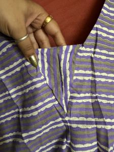 Beautiful Lavender Floral Print Kurta Set “M”