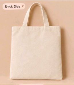 Hand-Painted Indian Dancer Tote Bag With Zip
