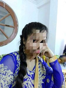 Royal Blue Embroidered Long Frock with dupatta