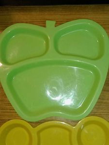 Mickey &amp; Apple Food Plates Set of 2 Combo for Kids