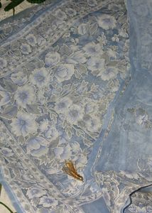 💙Power Blue Organza Light Weight Dupatta💙