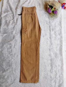 ⭐❤️‍🔥Free Delivery Tan Wide Leg Cargo Pants❤️‍🔥⭐