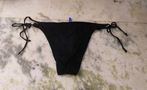 Classic Black String Bikini Bottoms