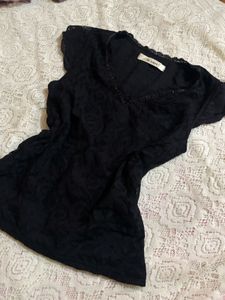 Elegant Black Lace Top