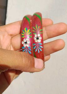 Vibrant Hand-Painted Bangles