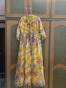 Yellow Floral Maxi Dress