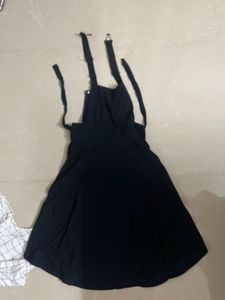 Cute Pinafore Dress &amp; Shirt Set