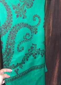 Emerald Green Paisley Shawl