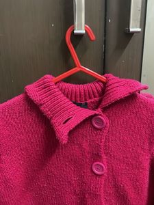 pink winter top