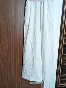 Bohemian Style White Palazzo Set