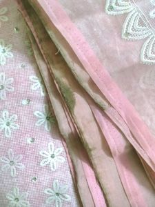 Pink Embroidered Saree