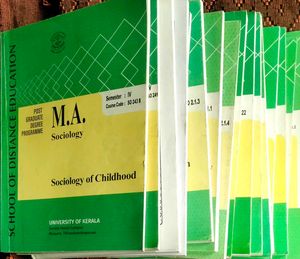 MA Sociology textbooks and question papers